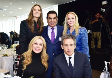 NEW YORK, NEW YORK - MARCH 01: (L-R) Stephanie Winston Wolkoff, Sheikha Rima Al-Sabah, Nassir Abdulaziz Al-Nasser, Ben Stiller and Barbara Winston attend the UN Women For Peace Association 2019 Awards Luncheon at United Nations Headquarters on March 01, 2019 in New York City. (Photo by Sean Zanni/Patrick McMullan via Getty Images)