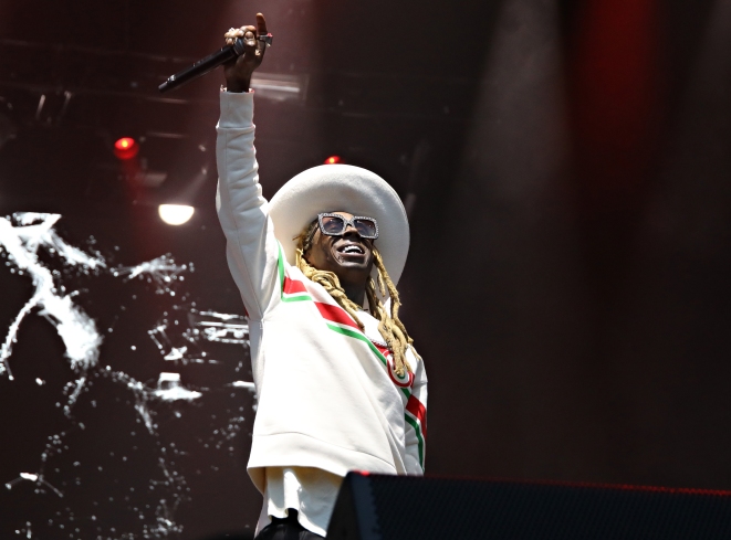 NEW YORK, NY - MAY 31: Lil Wayne performs as BACARDI presents BACARDI Bay at The Governors Ball Music Festival on May 31, 2019 in New York City. (Photo by Cindy Ord/Getty Images for BACARDI)